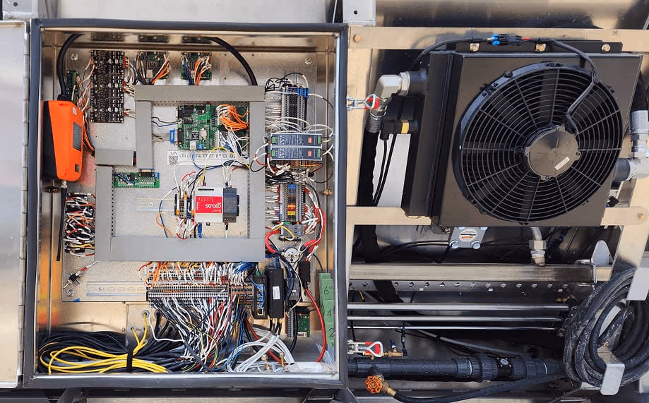 Water- and dust-proof electronic control box